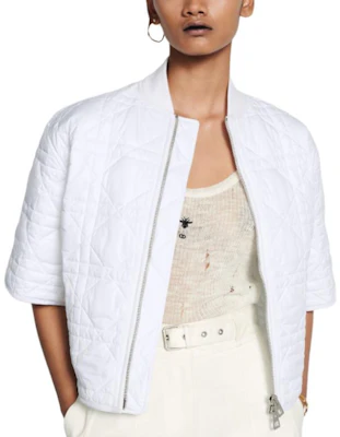 (W) Dior 大型格紋海軍藍短袖飛行外套 - 白色 427C54A2827-X0100 Shop (W) Dior 大型格紋海軍藍短袖飛行外套 - 白色 427C54A2827-X0100