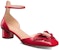 (W) Kasut Tumit Blok Kulit Dior ‘Elegant Simplicity’ 3.5cm 'Merah' KDB851VSO_S54R