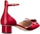 (W) Kasut Tumit Blok Kulit Dior ‘Elegant Simplicity’ 3.5cm 'Merah' KDB851VSO_S54R
