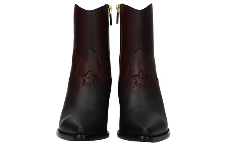 Shop (Women) Dior Leather Ankle Boot 'Burgundy' KCI509SHC_S31X