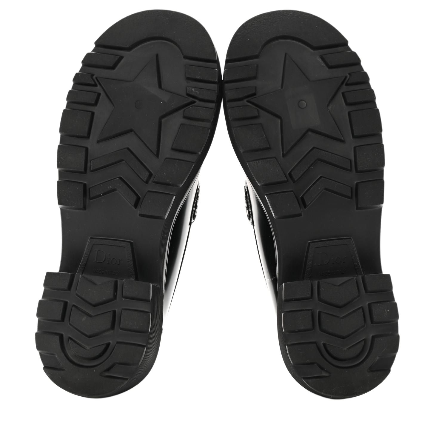 Details for (W) Dior Zapatos Planos de Cuero 'Negro' KDB749AC_A20X