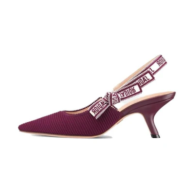(W) Dior Leather Heels 'Purple CMFT Fashion' 6.5cm