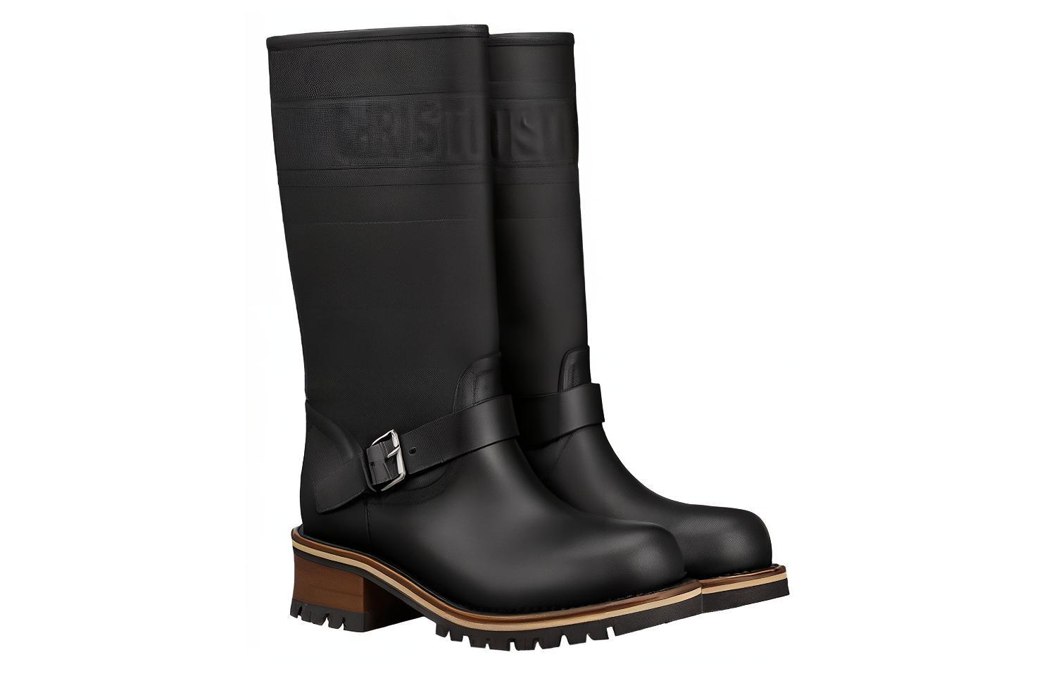 Lookbook (Women) Dior Leather High-Top Slip-On Boot 'Black' KCI660CBO_900
