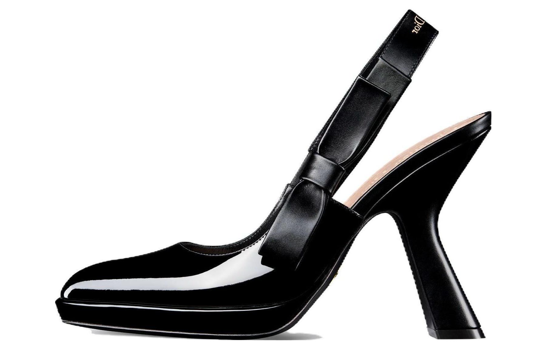 Buy (W) Dior Tacchi Alti in Pelle Nera 10.5cm ''Stile Urbano Elegante'' KDV120VCA_S900