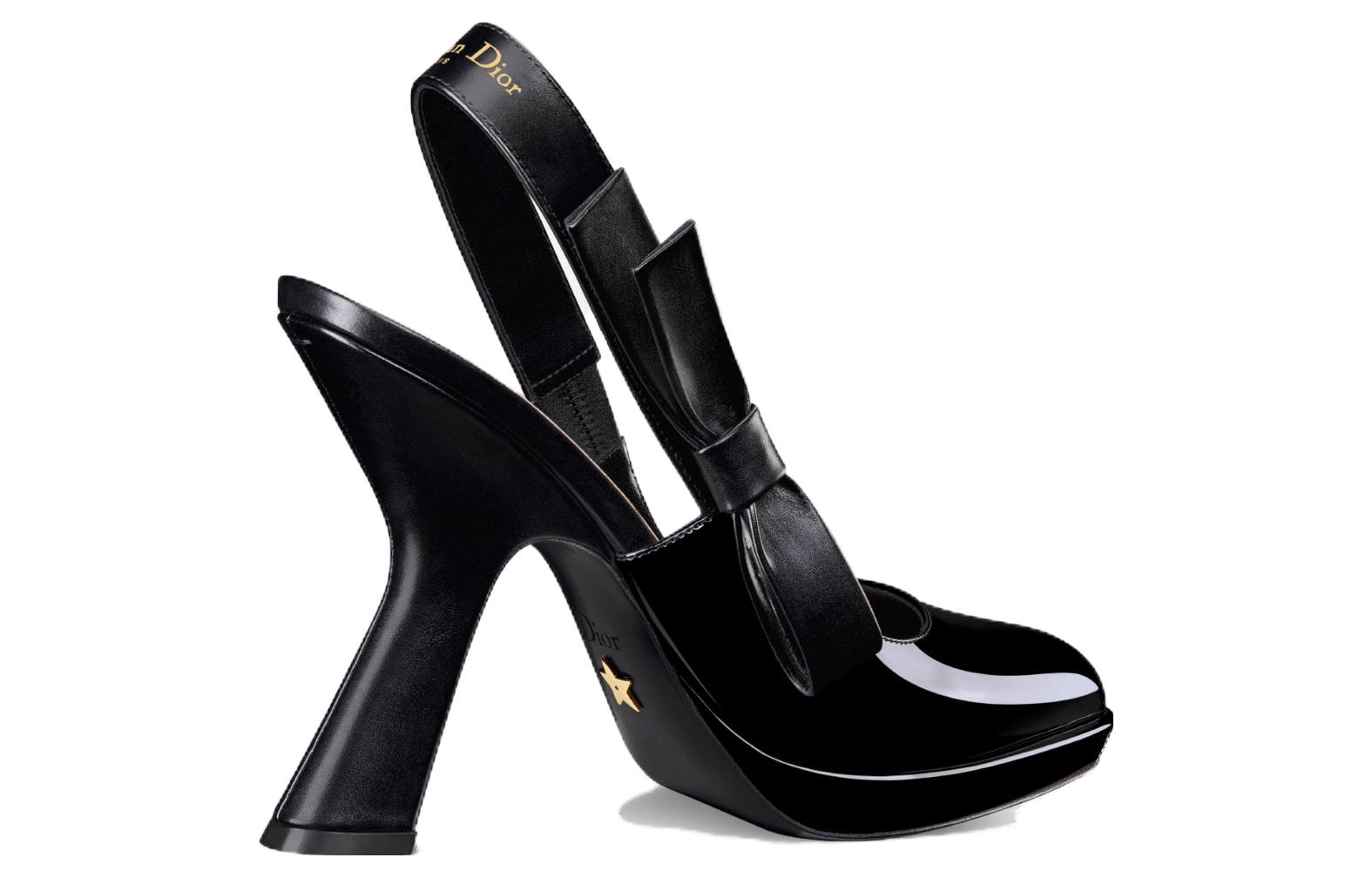 Shop (W) Dior Tacchi Alti in Pelle Nera 10.5cm ''Stile Urbano Elegante'' KDV120VCA_S900