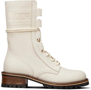 (W) Dior ホワイトレザーレースアップブーツ KDI668VEA_S03W Order (W) Dior ホワイトレザーレースアップブーツ KDI668VEA_S03W