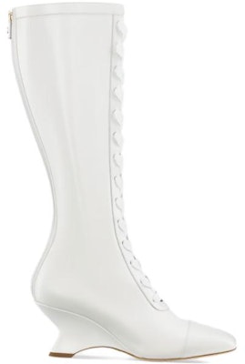 (W) 디올 화이트 웨지 레이스업 가죽 부츠 (Dior White Wedge Lace-up Leather Boots) KCI970VEA_S10W Order (W) 디올 화이트 웨지 레이스업 가죽 부츠 (Dior White Wedge Lace-up Leather Boots) KCI970VEA_S10W