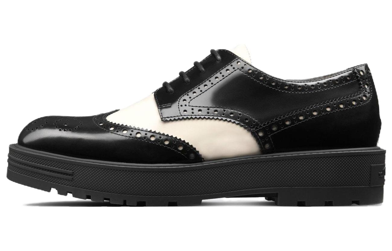 (Women) Dior Leather Low-Top Lace-up 'Black and White' KDB854ACA_S11X