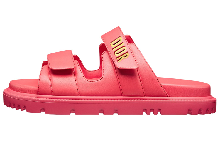 (Women) Dior Leather Platform Slide 'Pink' KCQ718LAB_S64P