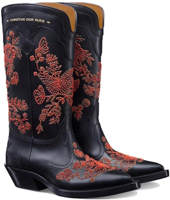 (Women) Dior Leather Pointed-Toe Ankle Boot 'Black Red' KCI963BYC_S36X Lookbook (Women) Dior Leather Pointed-Toe Ankle Boot 'Black Red' KCI963BYC_S36X