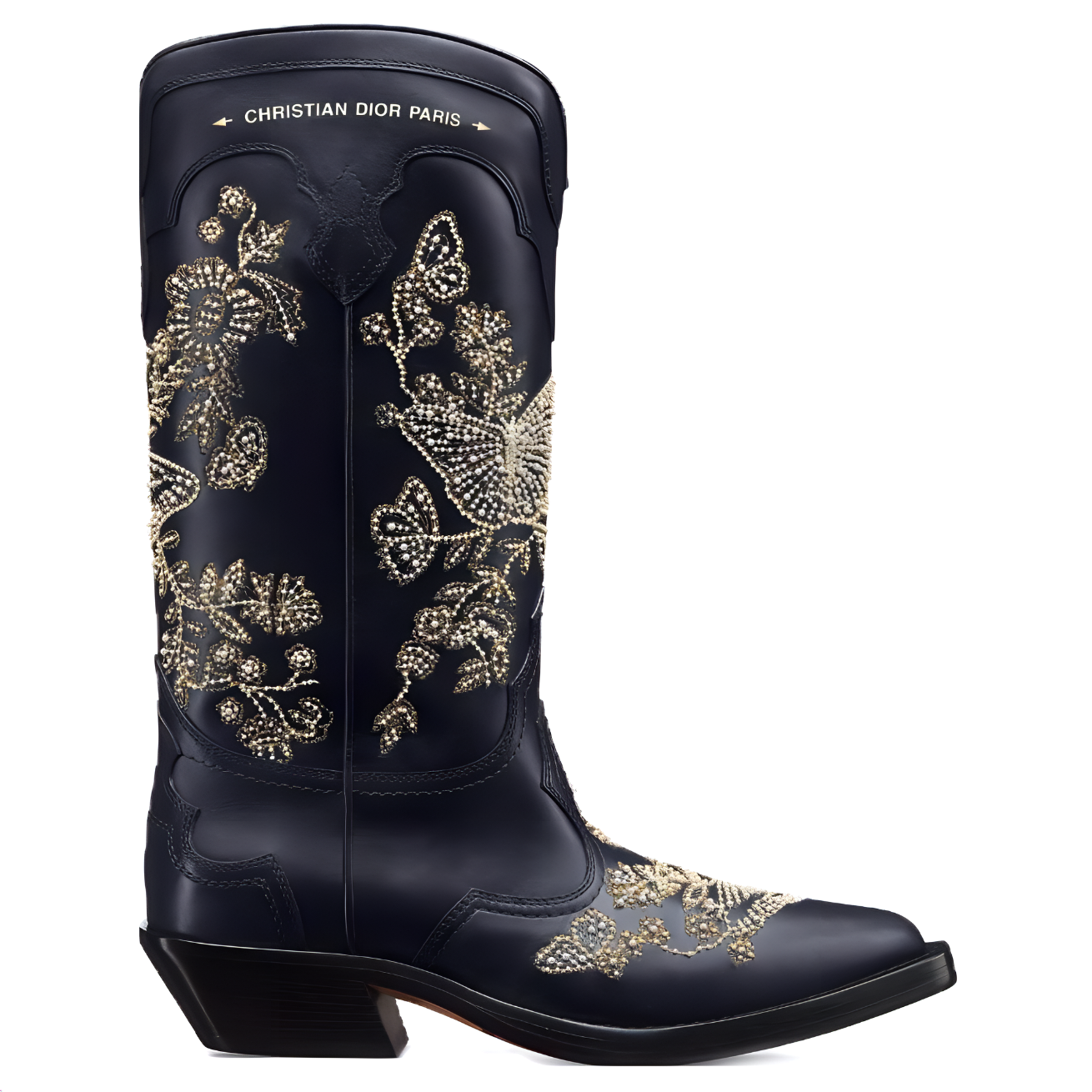 Order (W) Dior 黑色尖头皮革短靴 KCI963BYC_S17X