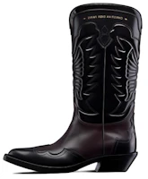 (Women) Dior Leather Pointed-Toe Chunky-Heel High-Boot 4.5cm 'Red' KCI961KSH_S25X (Women) Dior Leather Pointed-Toe Chunky-Heel High-Boot 4.5cm 'Red' KCI961KSH_S25X