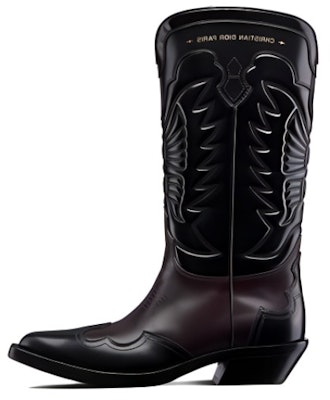 (Women) Dior Leather Pointed-Toe Chunky-Heel High-Boot 4.5cm 'Red' KCI961KSH_S25X Buy (Women) Dior Leather Pointed-Toe Chunky-Heel High-Boot 4.5cm 'Red' KCI961KSH_S25X