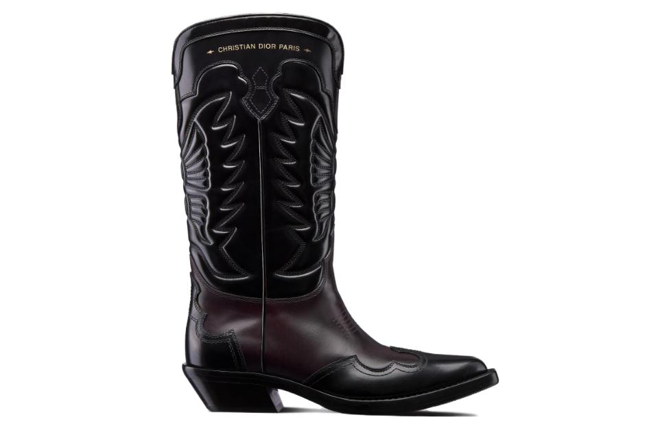 Order (W) Dior レッド レザー ポインテッドトゥ ブーツ (4.5cmヒール) KCI961KSH_S25X