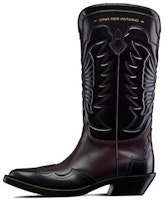 (Women) Dior Leather Pointed-Toe Chunky-Heel High-Boot 4.5cm 'Red' KCI961KSH_S25X (Women) Dior Leather Pointed-Toe Chunky-Heel High-Boot 4.5cm 'Red' KCI961KSH_S25X