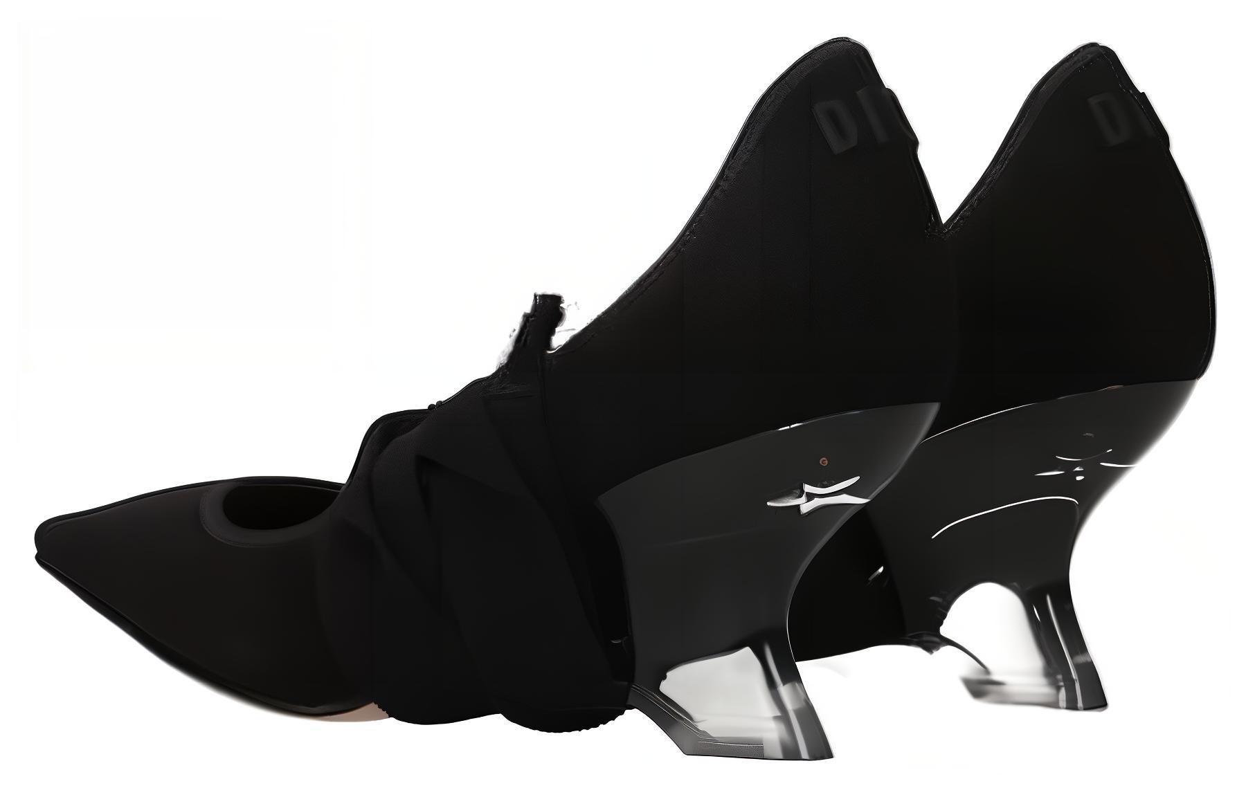 Purchase (W) Dior Leren Pumps met Puntige Neus ''Elegant Zwart'' KCP500NGG_S900