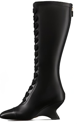 (Women) Dior Leather Pointed Toe Lace-Up Boots 'Black' KCI970VEA_S900 Buy (Women) Dior Leather Pointed Toe Lace-Up Boots 'Black' KCI970VEA_S900