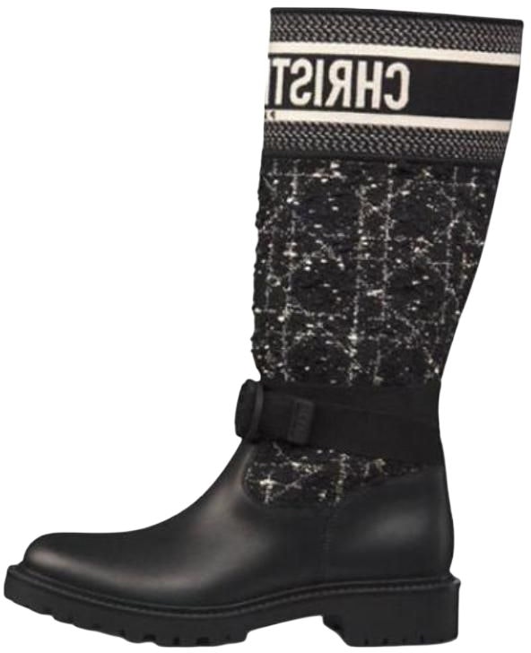 women-dior-leather-round-toe-slip-on-flat-heel-ankle-boots-black-kdi-981-cwy-s17-x