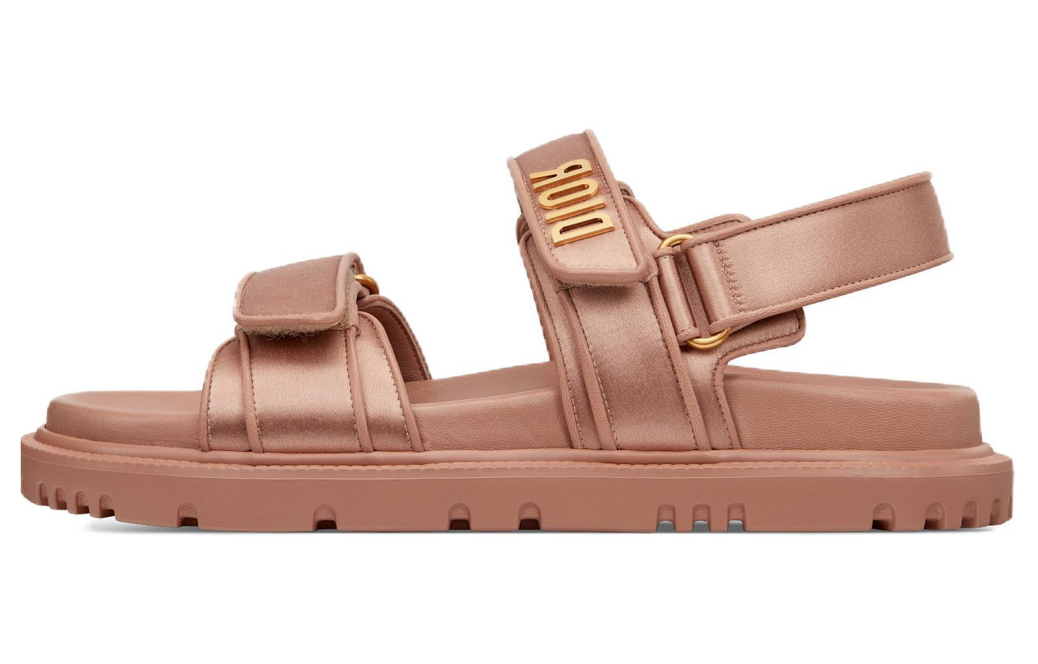 Buy (W) Dior レザー ベルクロ サンダル (ブラウン) KCQ868SLB_S42P