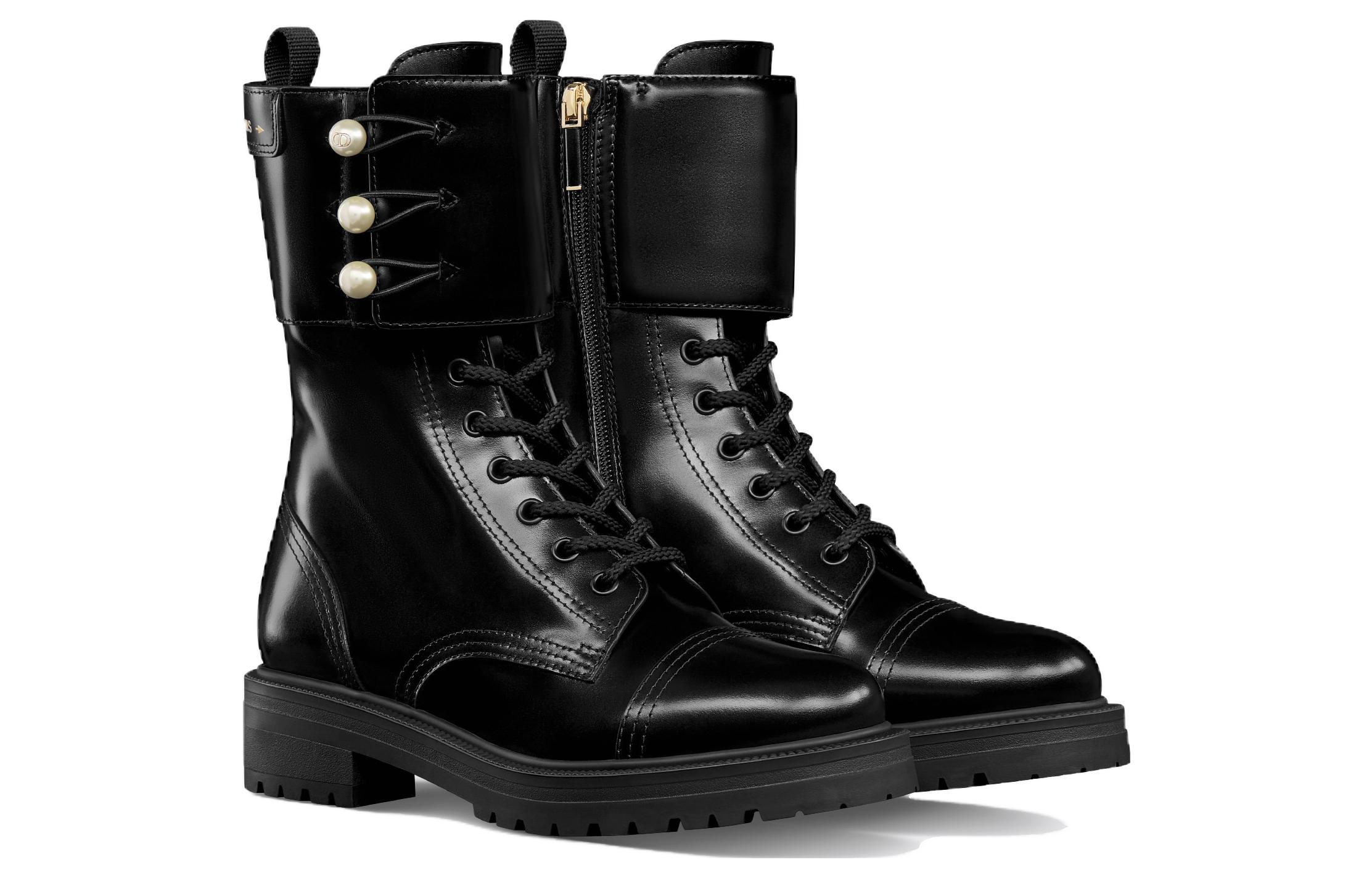 Lookbook (W) But Dior Kulit Hujung Bulat Boot 'Hitam Serbaguna' KDI993CFM_S900