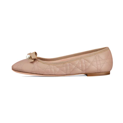 (W) Dior Leather Round Toe Slip-On Sneaker 'Pink'