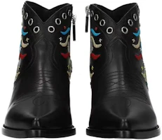 Lookbook DIOR迪奧 皮革 圓頭拉鍊 短靴 5.5cm 女款 黑色