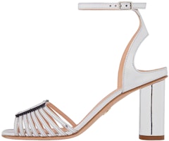 (Women) Dior Leather Sandal with Buckle 8cm 'Silver' KDQ877VMO_S59K (Women) Dior Leather Sandal with Buckle 8cm 'Silver' KDQ877VMO_S59K