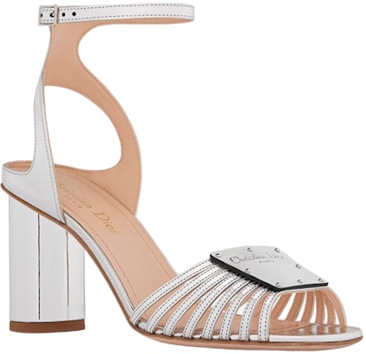 (W) Sandal Kulit Dior dengan Gesper 8cm 'Perak' KDQ877VMO_S59K Order (W) Sandal Kulit Dior dengan Gesper 8cm 'Perak' KDQ877VMO_S59K