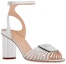 Lookbook (W) Sandal Kulit Dior dengan Gesper 8cm 'Perak' KDQ877VMO_S59K