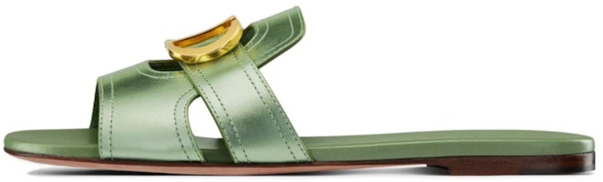 (Women) Dior Leather Slide 'Metallic Green' KCQ266LNC_S79K (Women) Dior Leather Slide 'Metallic Green' KCQ266LNC_S79K