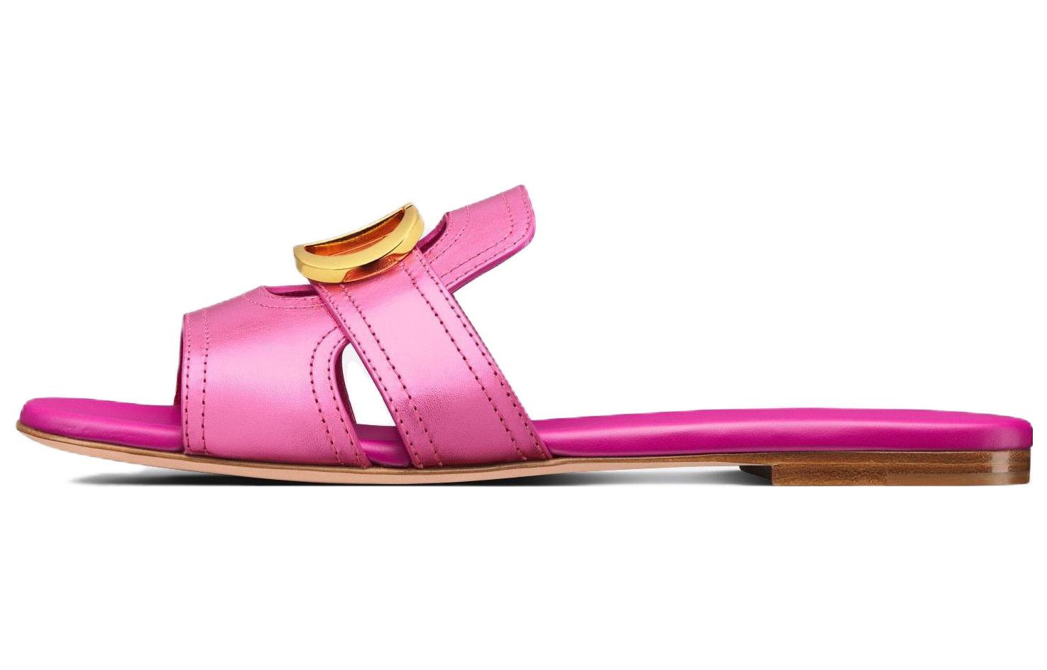 (Women) Dior Leather Slide 'Metallic Pink' KCQ266LNC_S81K