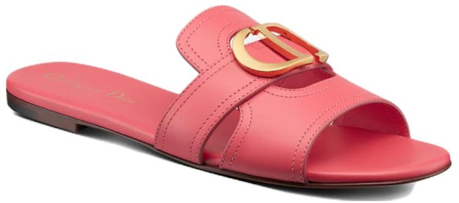 DIOR迪奧 皮革 舒適百搭 一字拖鞋 女款 紅色 Lookbook DIOR迪奧 皮革 舒適百搭 一字拖鞋 女款 紅色