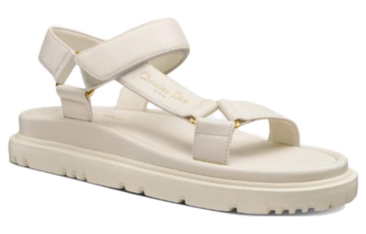 (W) Dior Leather Slide Sandal 'White' 圖 2