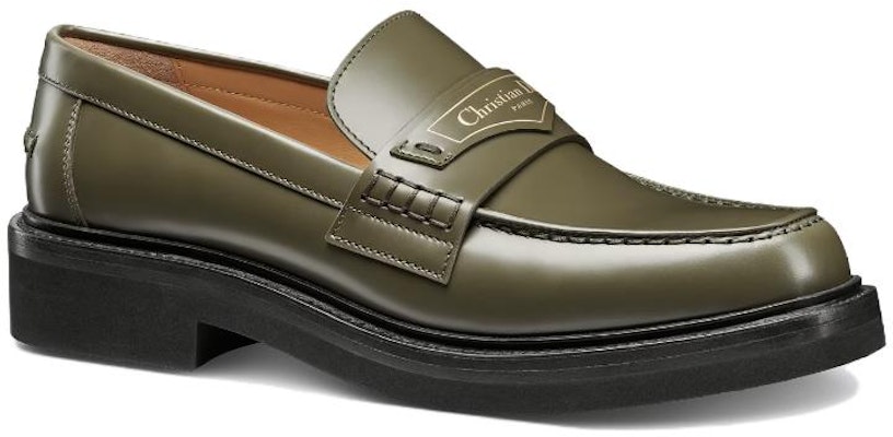 (W) Mocasines Dior de Cuero con Tacón Grueso Slip-On 'Khaki'. KDB759ACA_S11H Order (W) Mocasines Dior de Cuero con Tacón Grueso Slip-On 'Khaki'. KDB759ACA_S11H