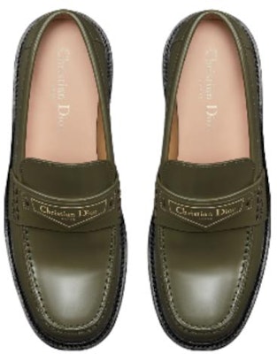 (W) Mocasines Dior de Cuero con Tacón Grueso Slip-On 'Khaki'. KDB759ACA_S11H Shop (W) Mocasines Dior de Cuero con Tacón Grueso Slip-On 'Khaki'. KDB759ACA_S11H