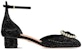 (Women) Dior Leather Square-Toe Buckle 3.5cm in Black 'Block Heel' KDB876CST_S05X