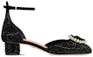 Order (Women) Dior Leather Square-Toe Buckle 3.5cm in Black 'Block Heel' KDB876CST_S05X