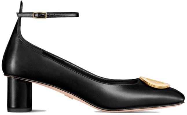 (Women) Dior Leather Square-Toe Buckle Block Heel 'Black' KDV136VSO_S900 Order (Women) Dior Leather Square-Toe Buckle Block Heel 'Black' KDV136VSO_S900