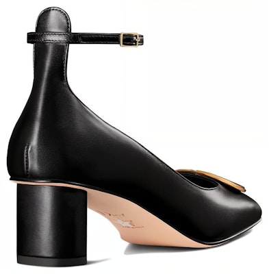 (Women) Dior Leather Square-Toe Buckle Block Heel 'Black' KDV136VSO_S900 Shop (Women) Dior Leather Square-Toe Buckle Block Heel 'Black' KDV136VSO_S900