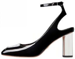 (Women) Dior Leather Square-Toe Buckle Chunky High Heels 'Black' 8cm KCV070PMI_S19X (Women) Dior Leather Square-Toe Buckle Chunky High Heels 'Black' 8cm KCV070PMI_S19X