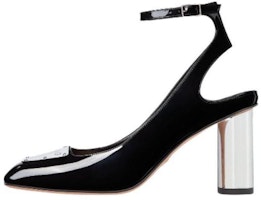 (Women) Dior Leather Square-Toe Buckle Chunky High Heels 'Black' 8cm KCV070PMI_S19X (Women) Dior Leather Square-Toe Buckle Chunky High Heels 'Black' 8cm KCV070PMI_S19X