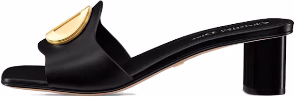 Buy DIOR迪奧 皮革 方頭百搭 一字拖鞋 女款 黑色