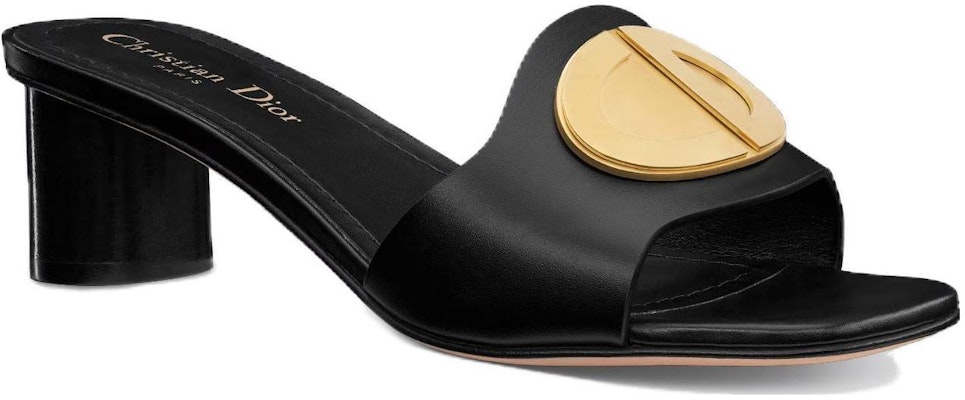 (W) Dior Sandal Kulit Jempol Kotak 'Hitam' KCQ934VEA_S900 Order (W) Dior Sandal Kulit Jempol Kotak 'Hitam' KCQ934VEA_S900
