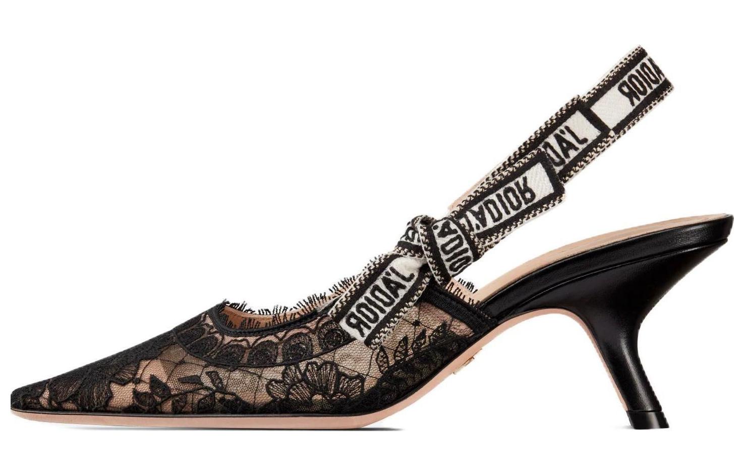 (Women) Dior Leather Stiletto 6.5cm 'Simple Comfort Black' KDV028FLL_S900