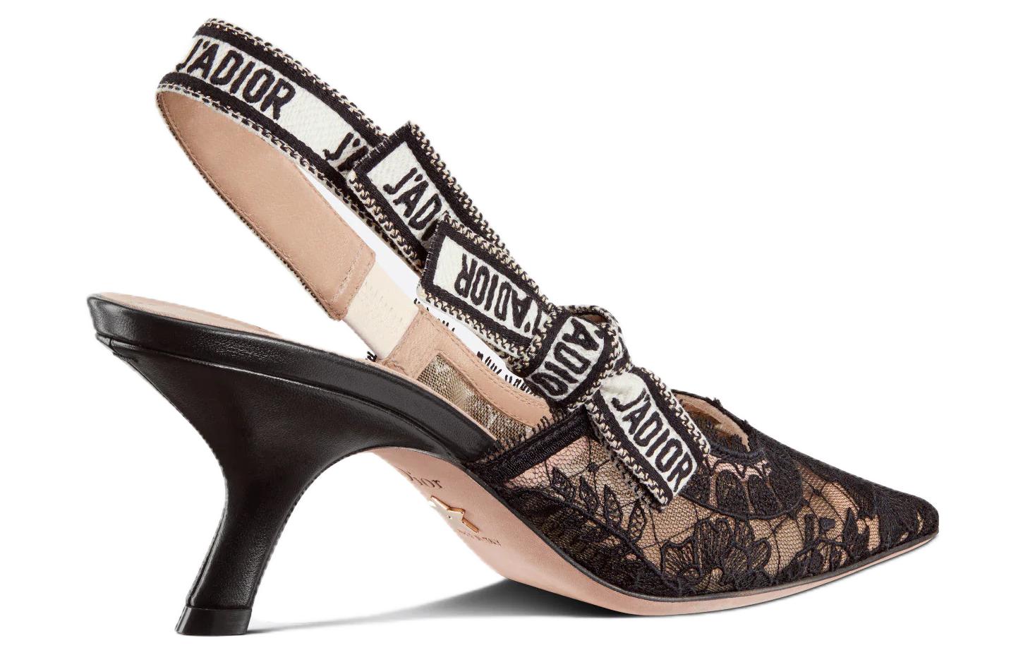 Lookbook (W) Dior Sepatu Stiletto Kulit 6.5cm 'Simple Comfort Hitam' KDV028FLL_S900