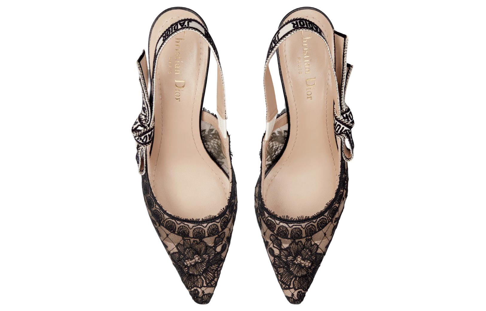 Shop (W) Dior Sepatu Stiletto Kulit 6.5cm 'Simple Comfort Hitam' KDV028FLL_S900