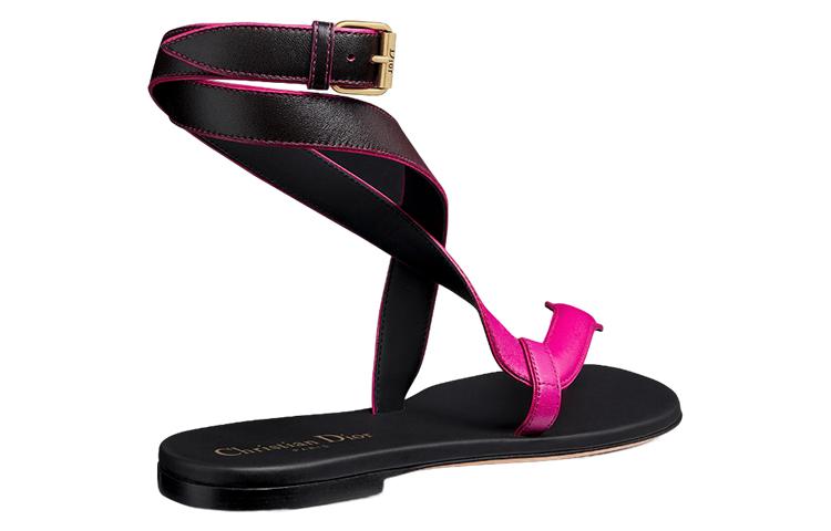Shop (W) Dior Ledersandale mit Schnalle ''Schwarz Rosa'' KCQ884SHB_S65P
