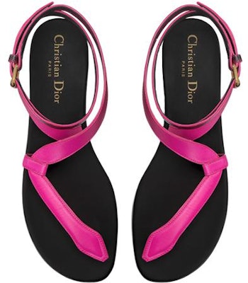 (Women) Dior Leather Thong Buckle Sandal 'Black Pink' KCQ884SHB_S65P Purchase (Women) Dior Leather Thong Buckle Sandal 'Black Pink' KCQ884SHB_S65P