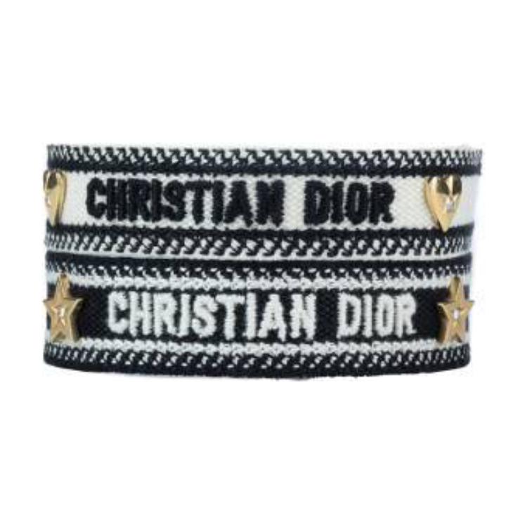 Order (W) Pulsera DIOR Diseño de Letras - Negra. POIZON240621756