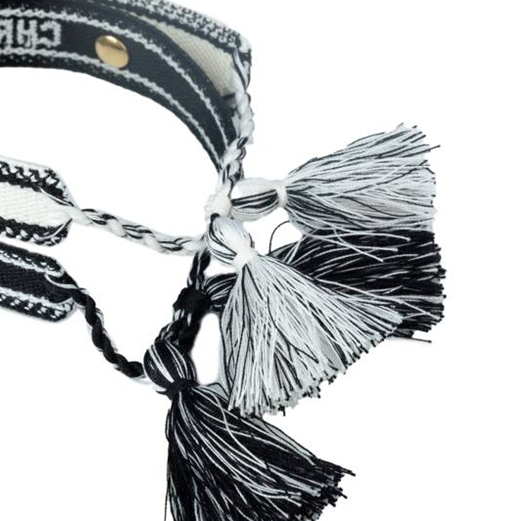 Shop (W) Pulsera DIOR Diseño de Letras - Negra. POIZON240621756